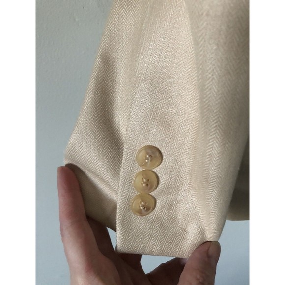 Vintage Men’s Suit Jacket by NIK Konfecija 1960s Made In Zagreb Yugoslavia Cream - Picture 16 of 16